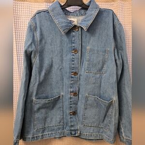Women's Old Navy Denim Chore Barn Jacket Size XL